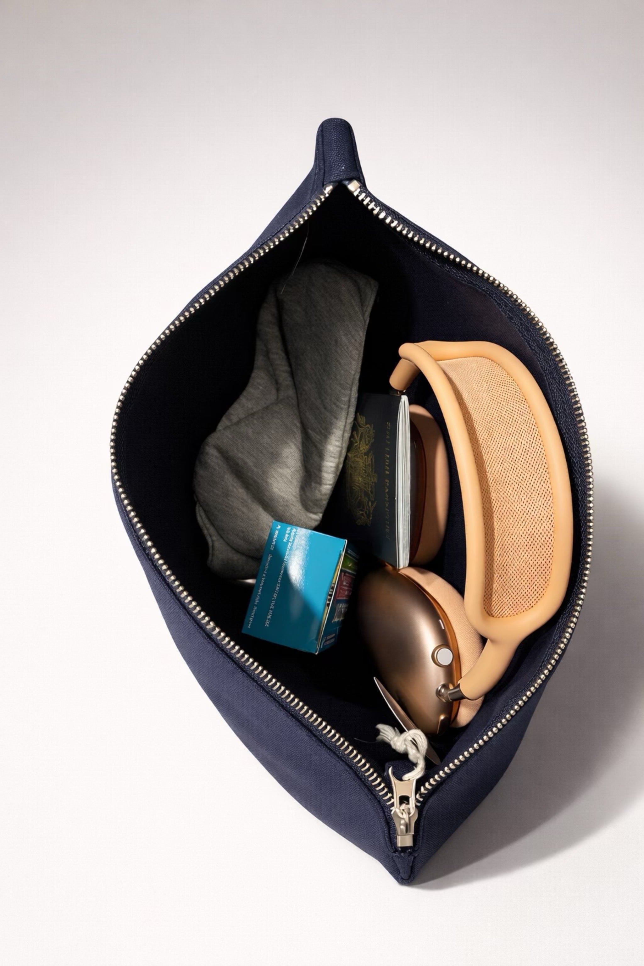 The Little Blue Canvas Accessory Travel Bag