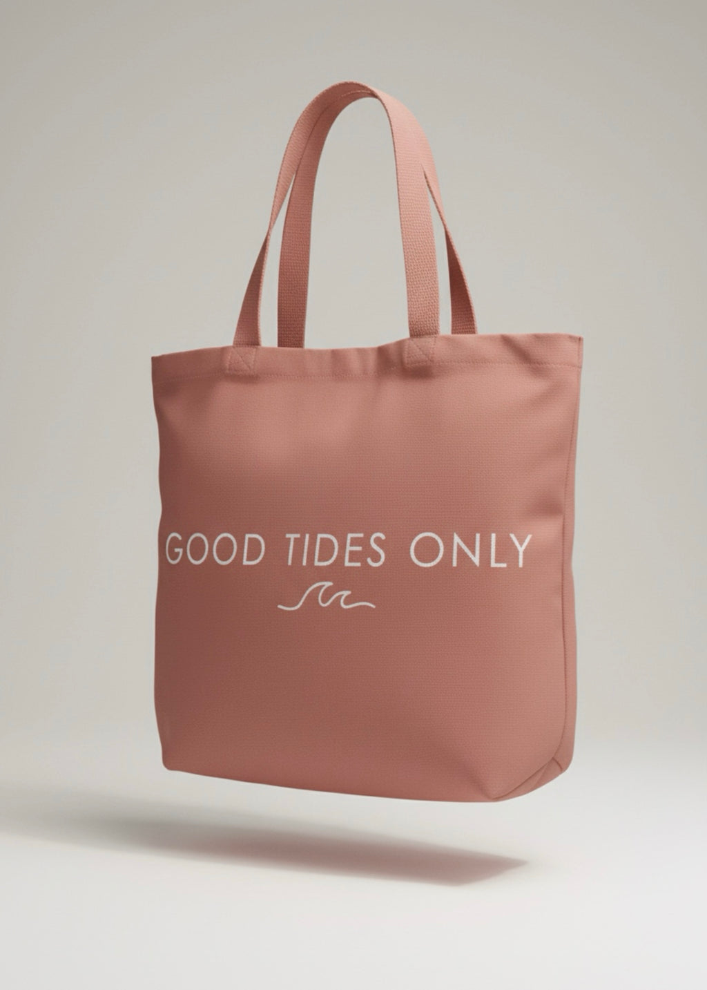 The Pink One - Good Tides Only Heavy Duty Tote Bag