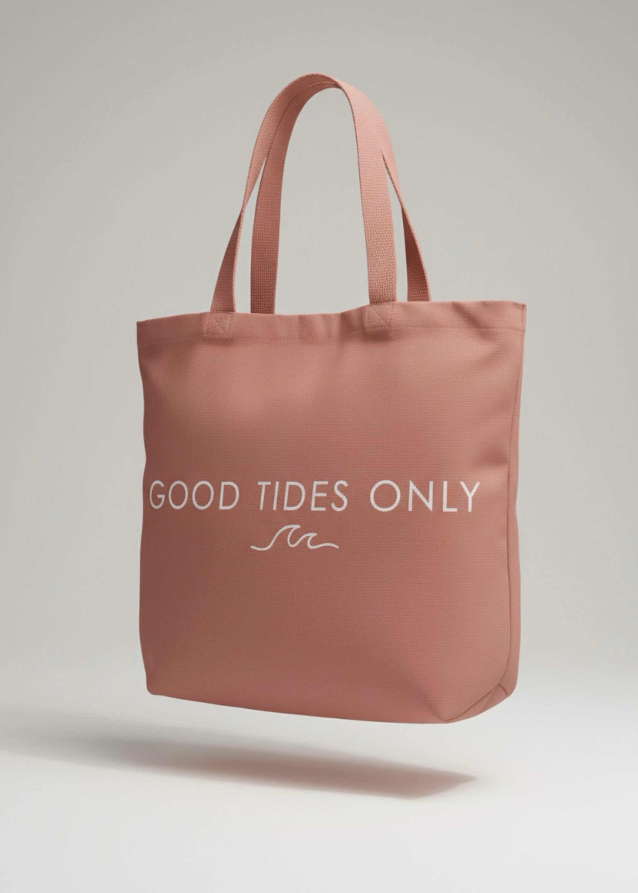 The Pink One - Good Tides Only Heavy Duty Tote Bag