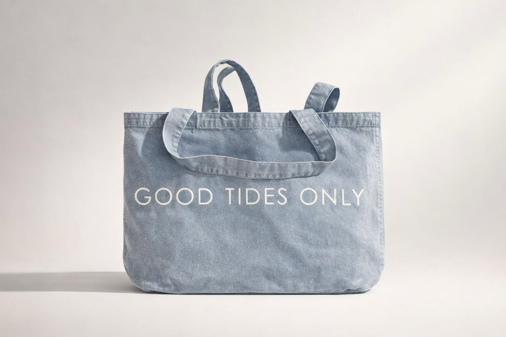 The Blue One - Good Tides Only Tote Bag