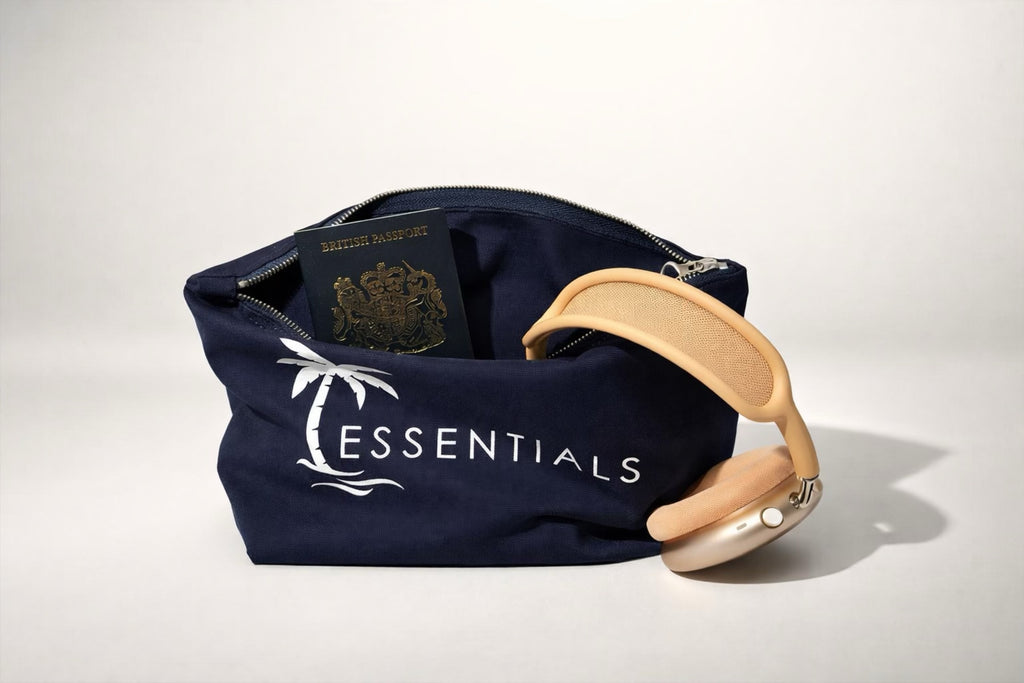 The Little Blue Canvas Accessory Travel Bag