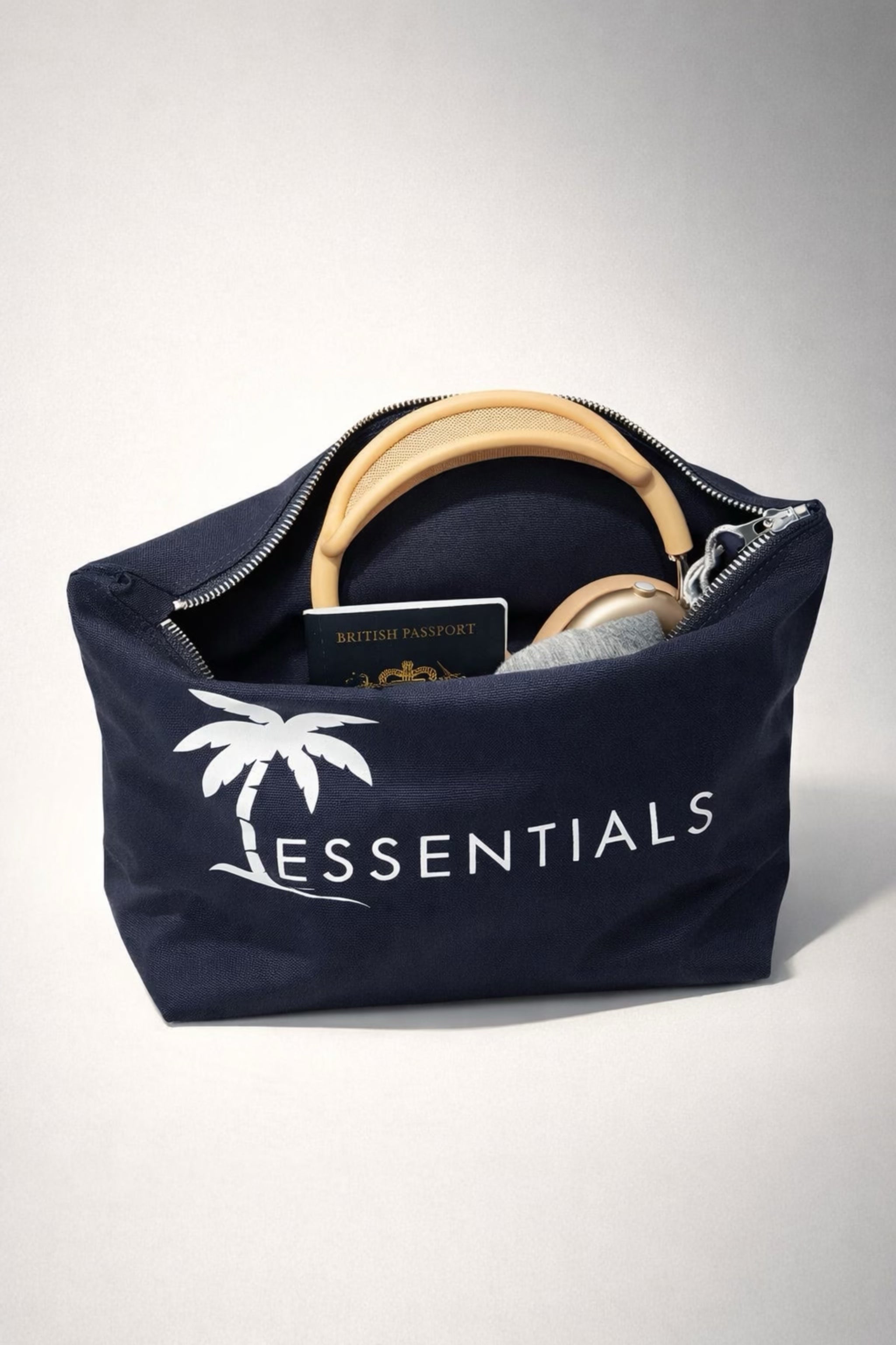 The Little Blue Canvas Accessory Travel Bag