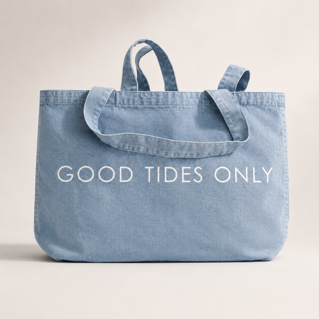The Blue One - Good Tides Only Tote Bag