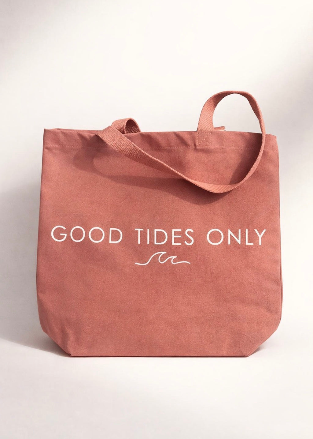 The Pink One - Good Tides Only Heavy Duty Tote Bag